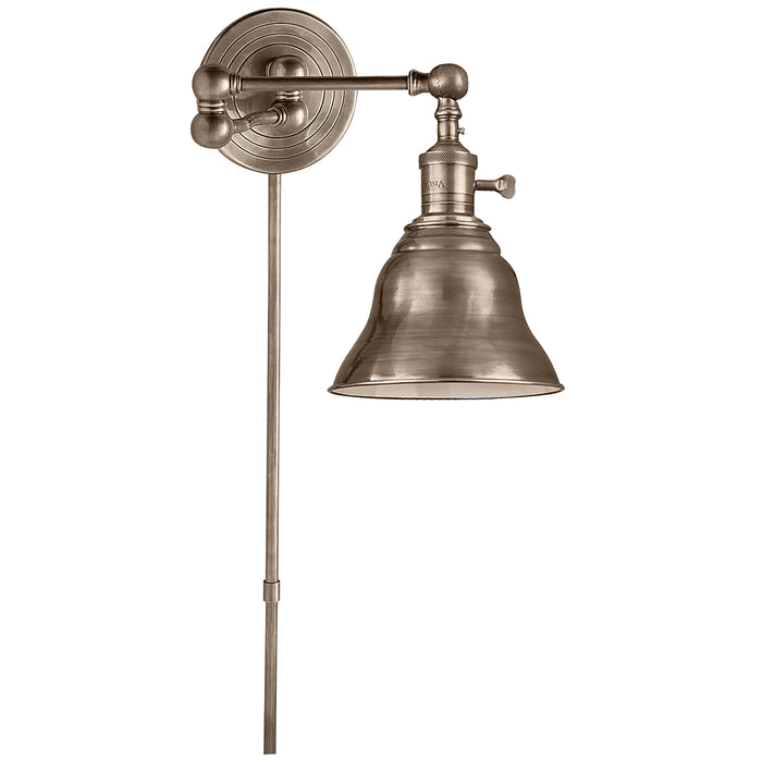 Visual Comfort Signature SL 2920AN/SLE-AN One Light Wall Sconce, Antique Nickel