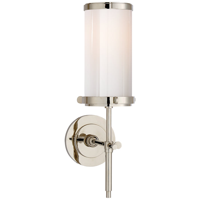 Visual Comfort Signature TOB 2015PN-WG One Light Wall Sconce, Polished Nickel