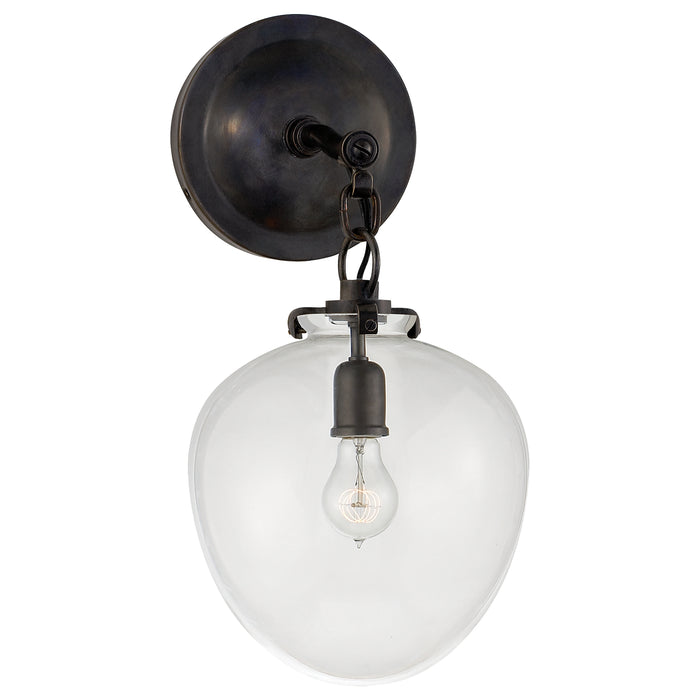 Visual Comfort Signature TOB 2225BZ/G2-CG One Light Wall Sconce, Bronze