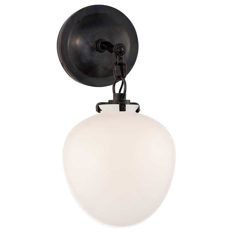 Visual Comfort Signature TOB 2225BZ/G2-WG One Light Wall Sconce, Bronze
