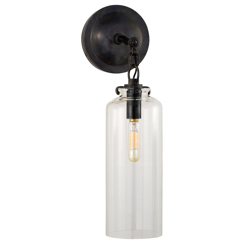Visual Comfort Signature TOB 2225BZ/G3-CG One Light Wall Sconce, Bronze