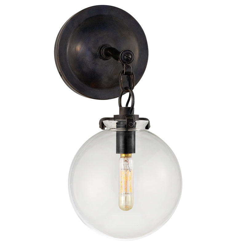 Visual Comfort Signature TOB 2225BZ/G4-CG One Light Wall Sconce, Bronze