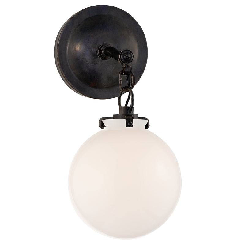 Visual Comfort Signature TOB 2225BZ/G4-WG One Light Wall Sconce, Bronze