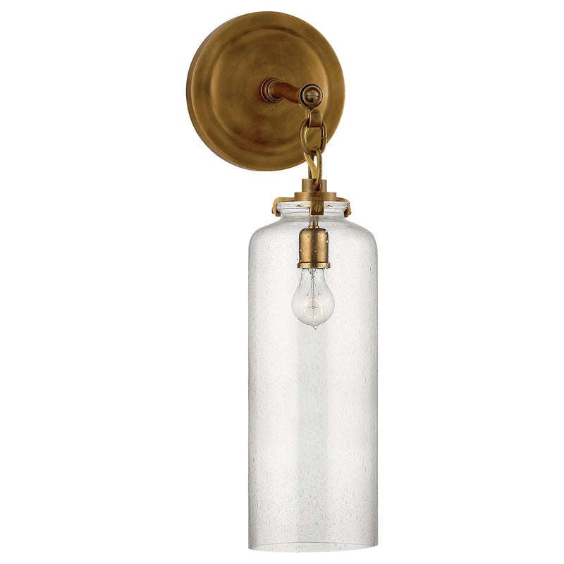Visual Comfort Signature TOB 2225HAB/G3-SG One Light Wall Sconce, Hand-Rubbed Antique Brass