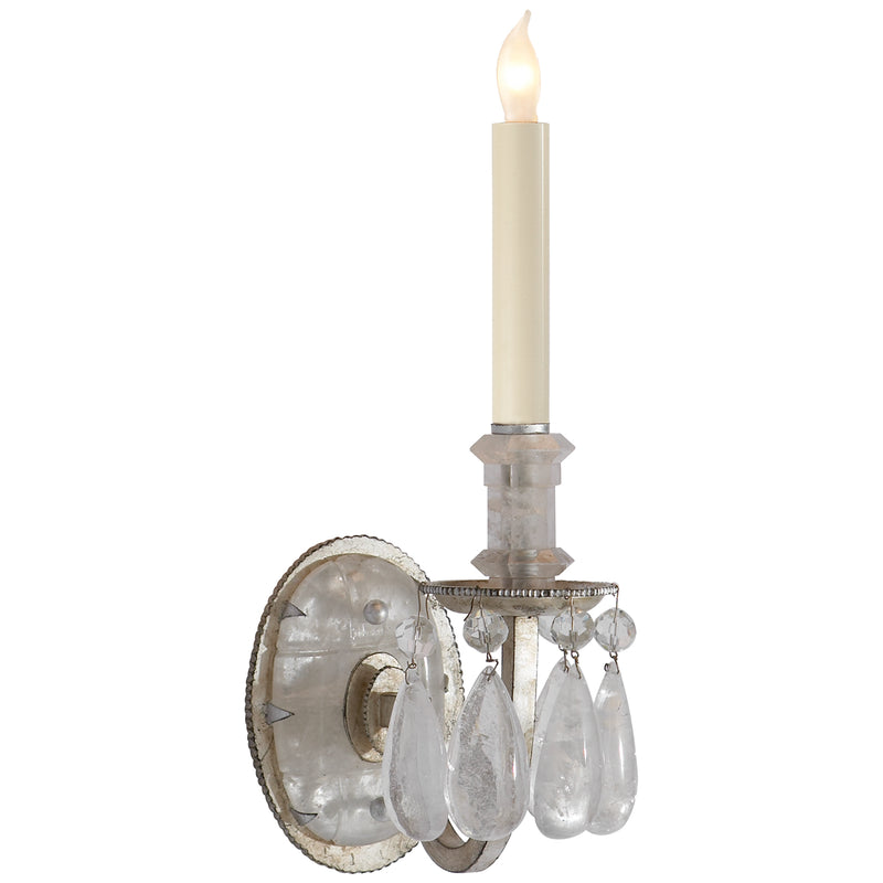 Visual Comfort Signature TOB 2235BSL One Light Wall Sconce, Burnished Silver Leaf