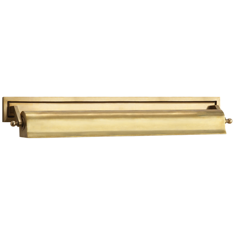Visual Comfort Signature TOB 2606HAB Two Light Picture Light, Hand-Rubbed Antique Brass