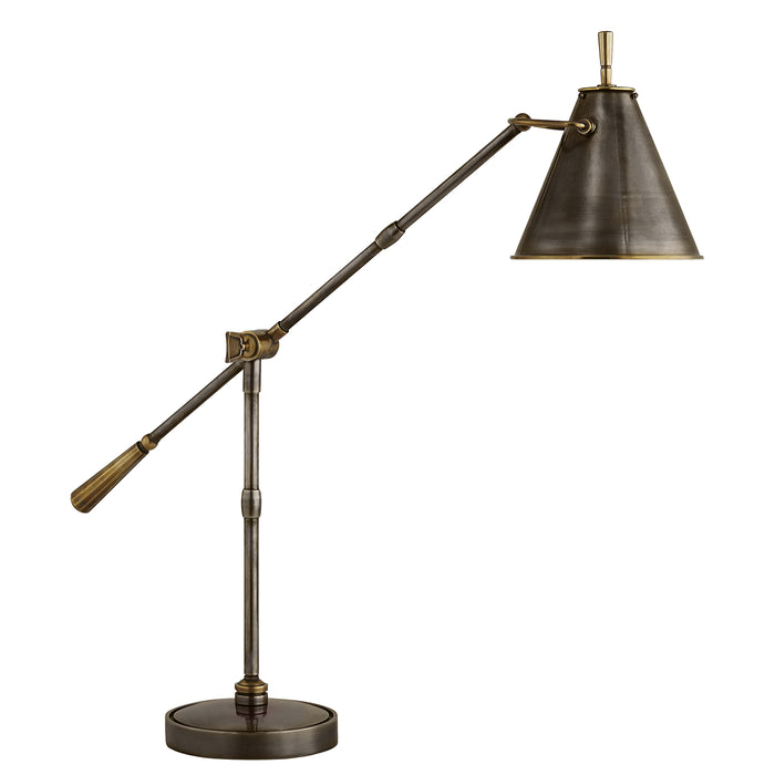 Visual Comfort Signature TOB 3536BZ/HAB One Light Table Lamp, Bronze with Antique Brass