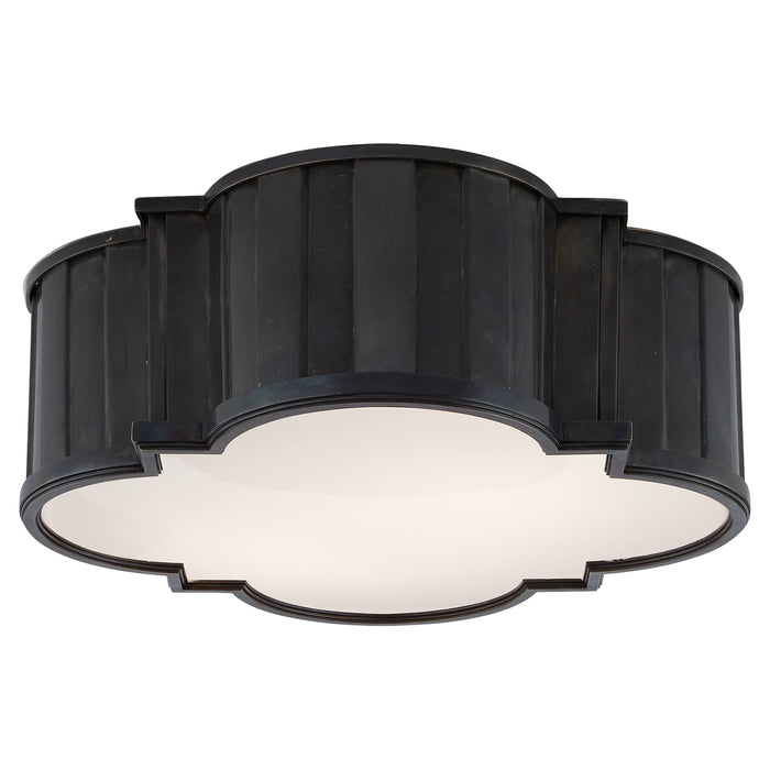 Visual Comfort Signature TOB 4131BZ-WG Four Light Flush Mount, Bronze