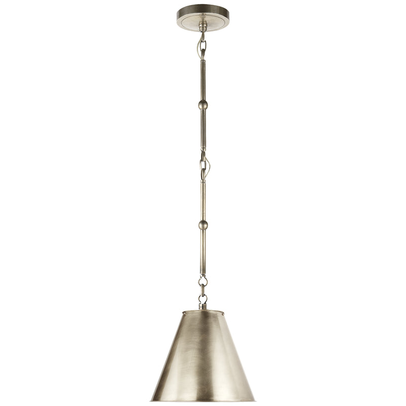 Visual Comfort Signature TOB 5089AN-AN One Light Pendant, Antique Nickel
