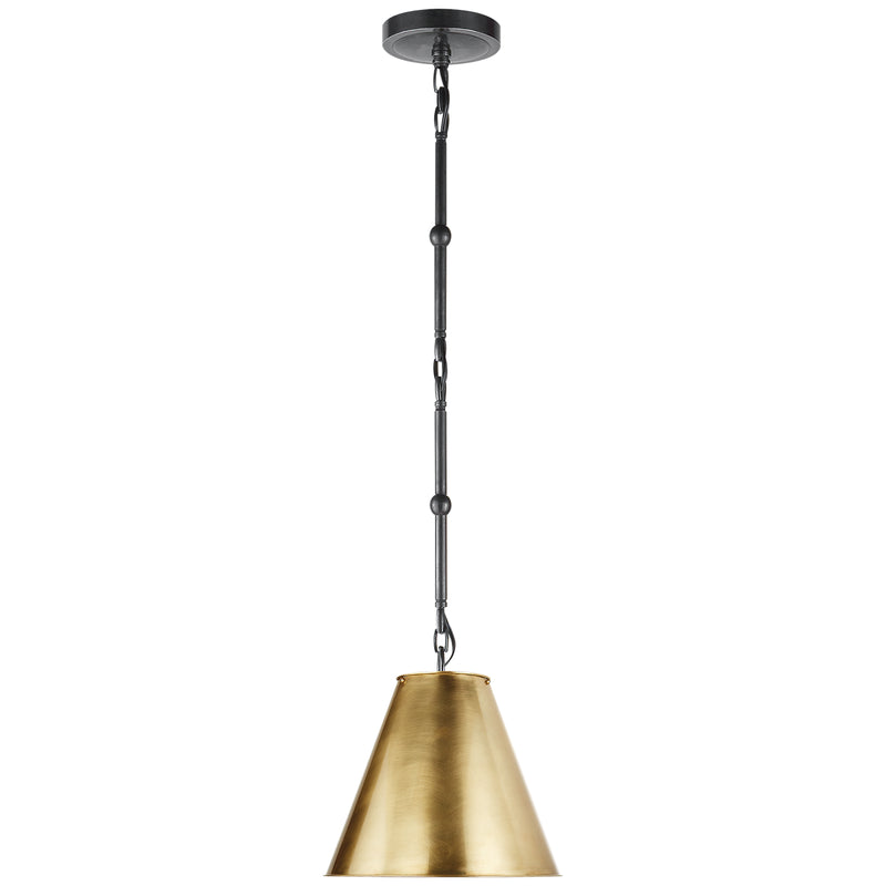 Visual Comfort Signature TOB 5089BZ-HAB One Light Pendant, Bronze