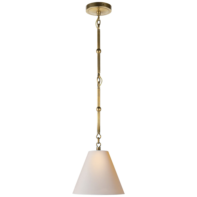 Visual Comfort Signature TOB 5089HAB-NP One Light Pendant, Hand-Rubbed Antique Brass