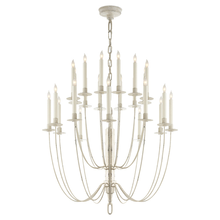 Visual Comfort Signature TOB 5205BW 24 Light Chandelier, Belgian White