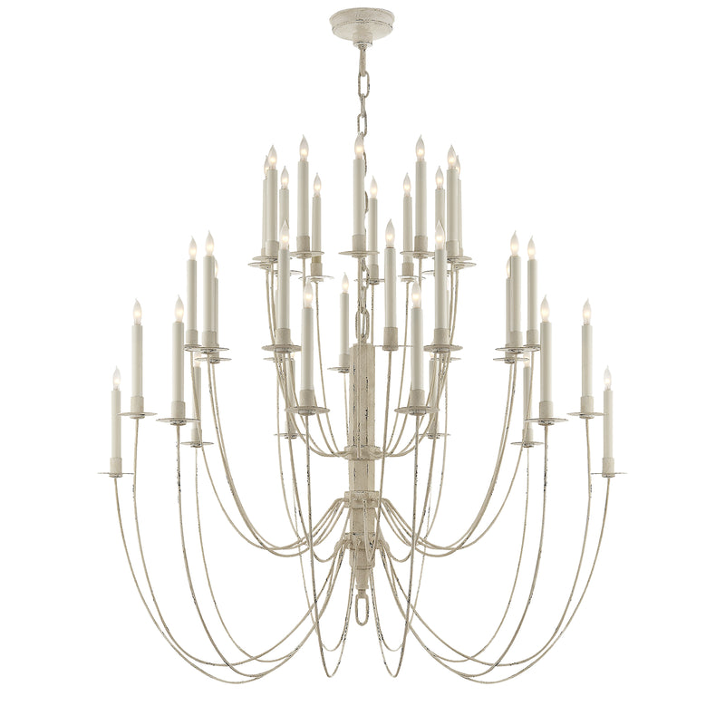 Visual Comfort Signature TOB 5206BW 36 Light Chandelier, Belgian White