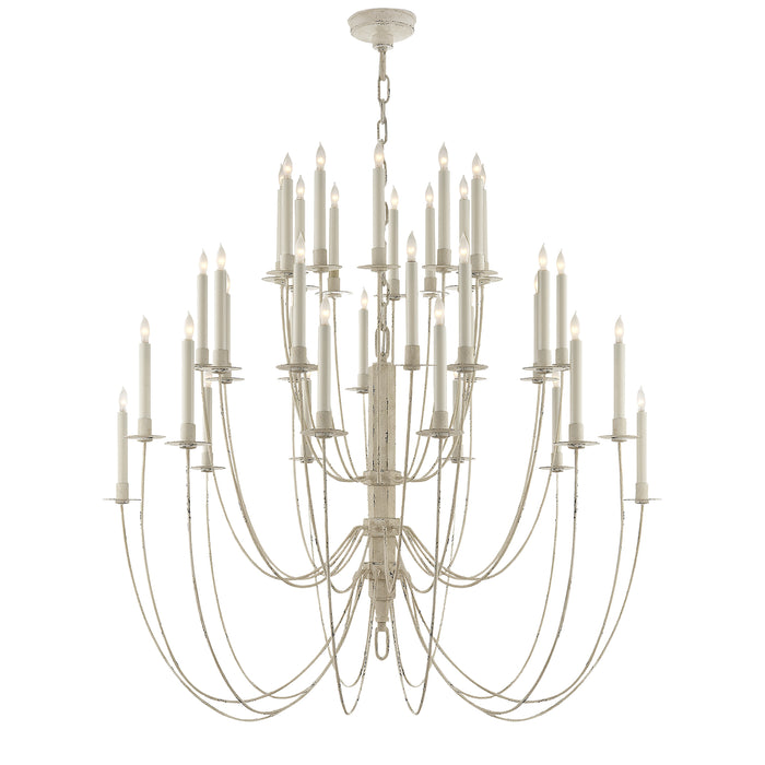 Visual Comfort Signature TOB 5206BW 36 Light Chandelier, Belgian White