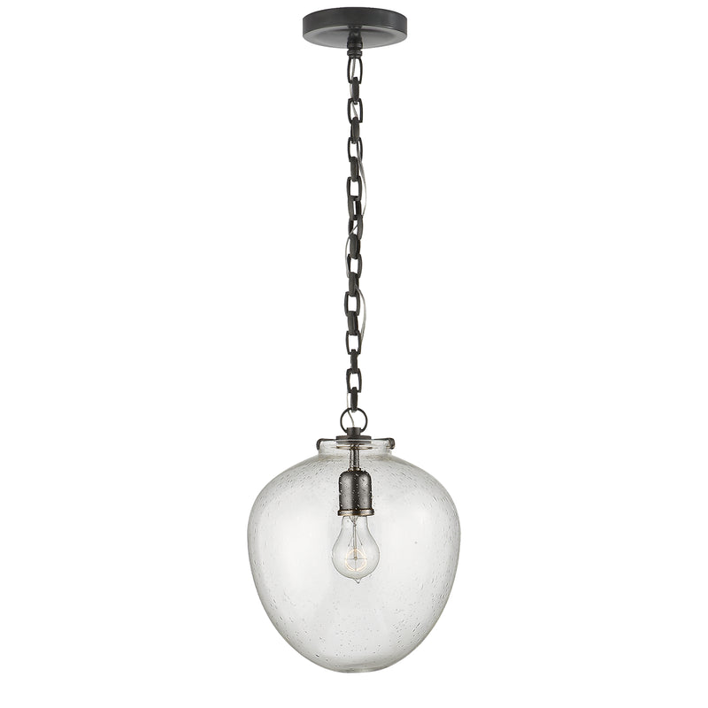 Visual Comfort Signature TOB 5226BZ/G2-SG One Light Pendant, Bronze