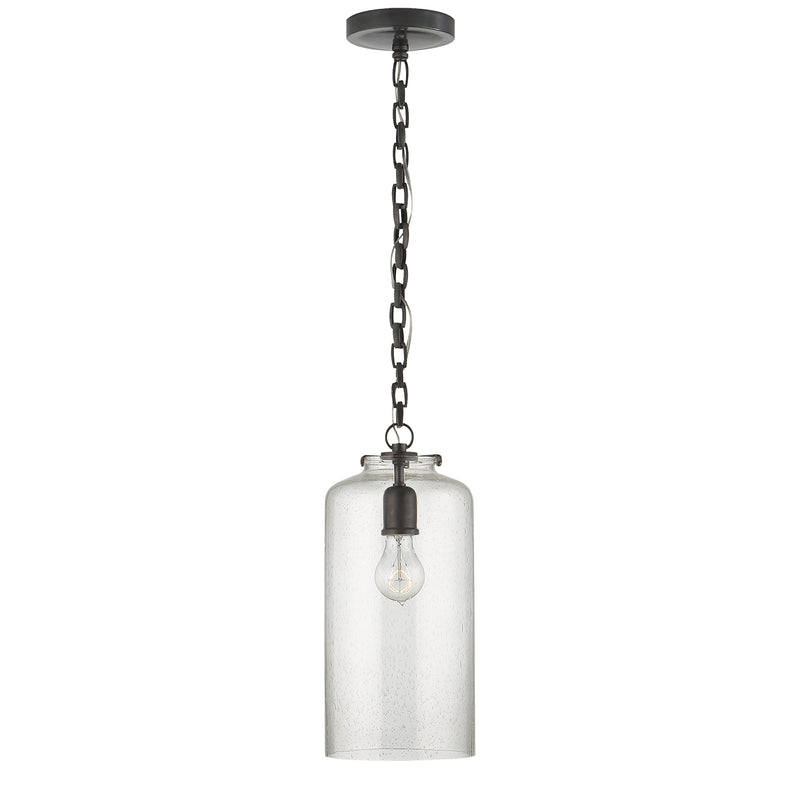 Visual Comfort Signature TOB 5226BZ/G3-SG One Light Pendant, Bronze