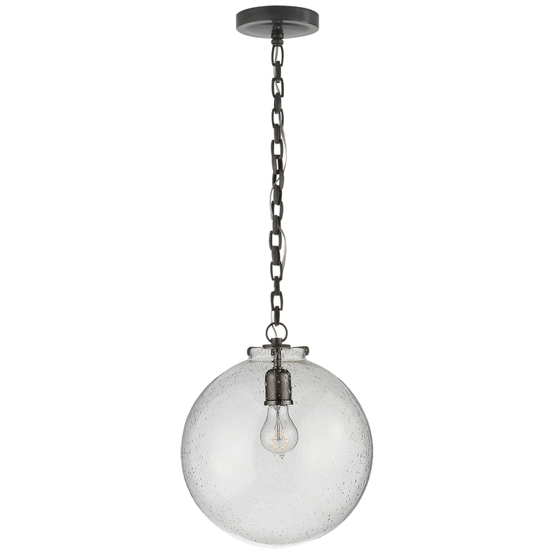 Visual Comfort Signature TOB 5226BZ/G4-SG One Light Pendant, Bronze