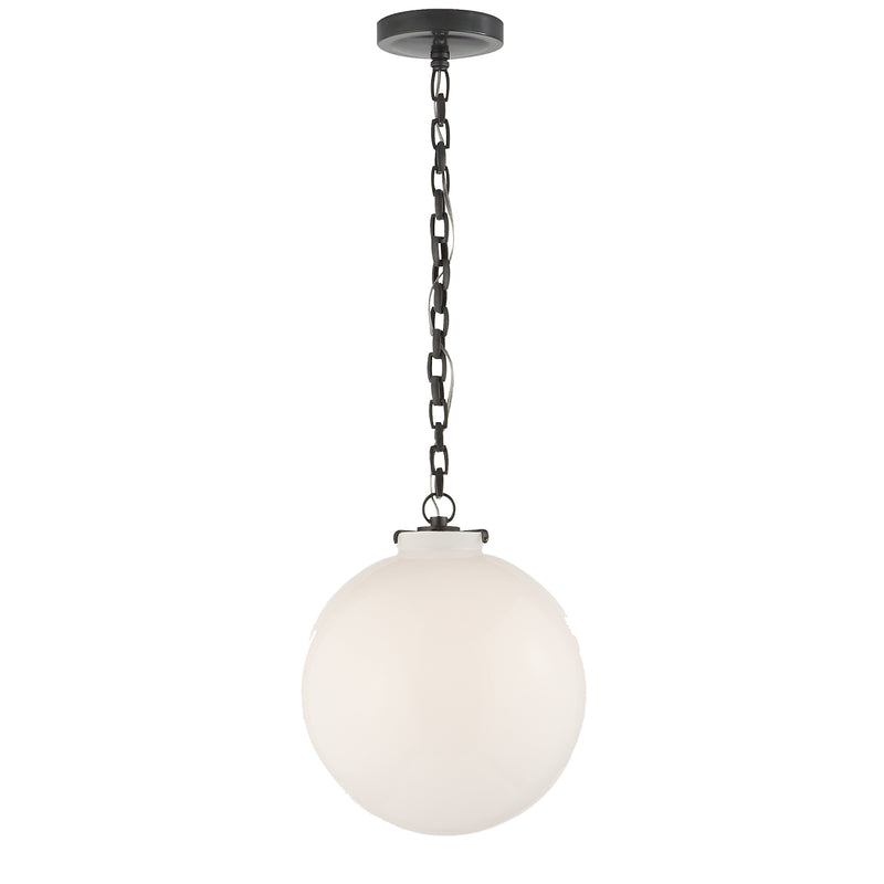 Visual Comfort Signature TOB 5226BZ/G4-WG One Light Pendant, Bronze