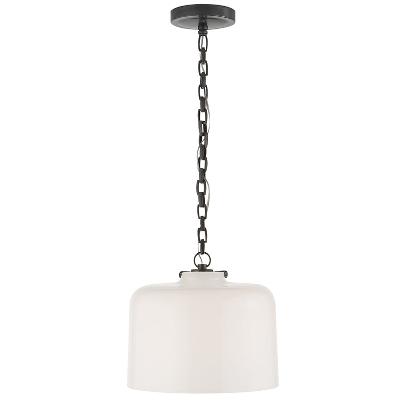 Visual Comfort Signature TOB 5226BZ/G5-WG One Light Pendant, Bronze