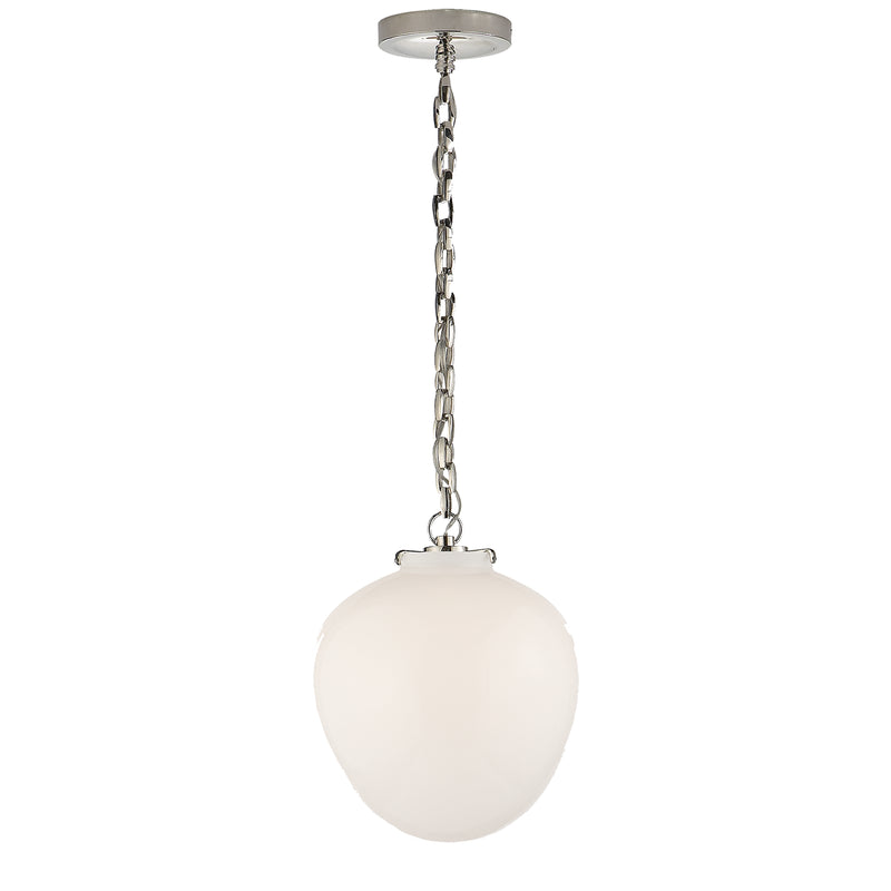 Visual Comfort Signature TOB 5226PN/G2-WG One Light Pendant, Polished Nickel