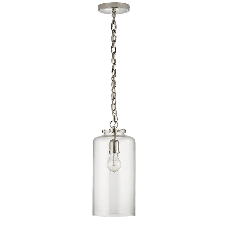 Visual Comfort Signature TOB 5226PN/G3-CG One Light Pendant, Polished Nickel