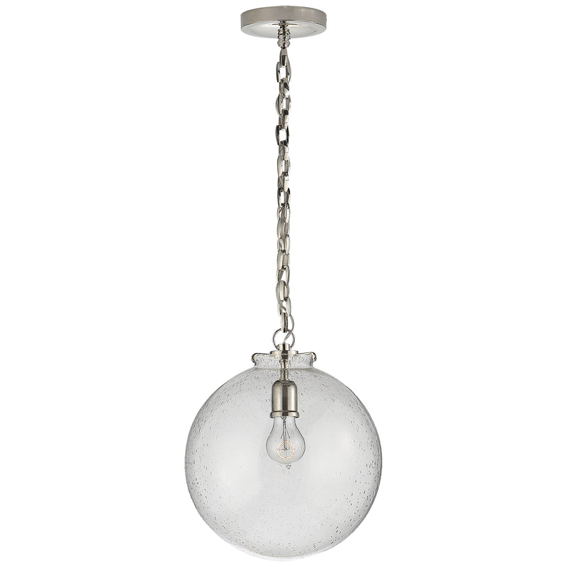 Visual Comfort Signature TOB 5226PN/G4-SG One Light Pendant, Polished Nickel