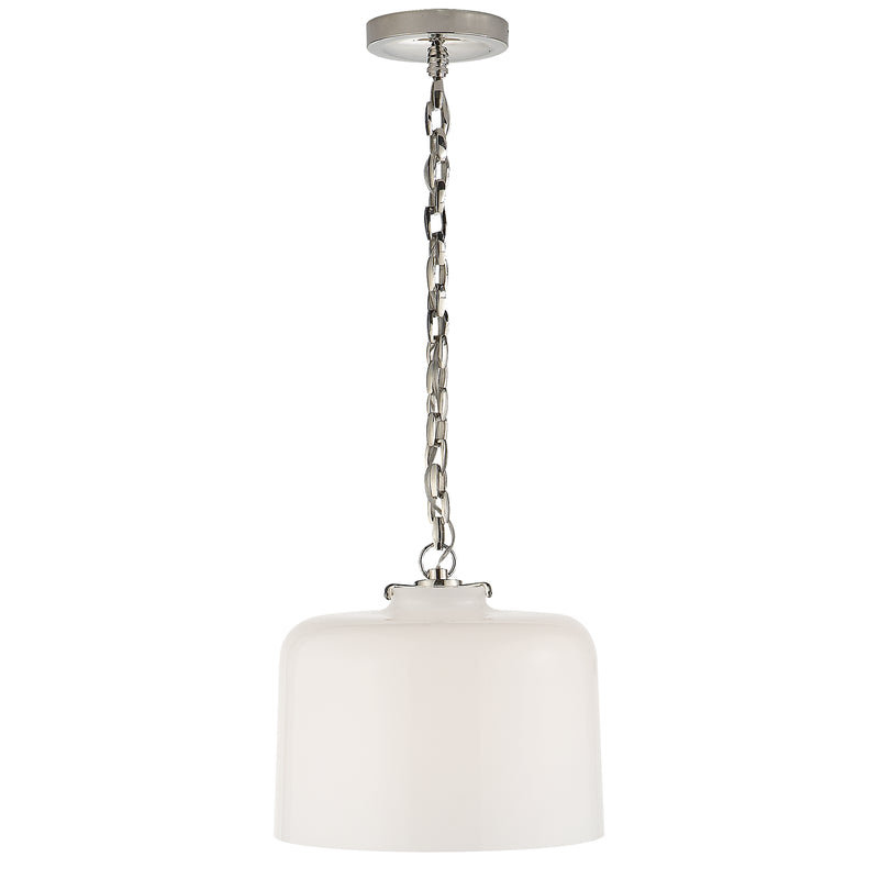 Visual Comfort Signature TOB 5226PN/G5-WG One Light Pendant, Polished Nickel