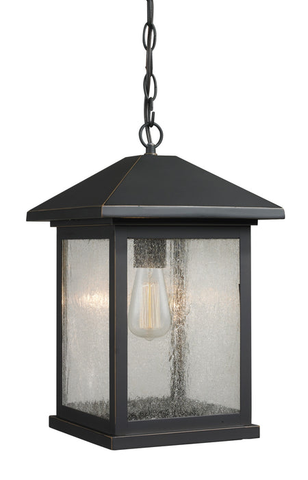 Z-Lite 531CHB-ORB One Light Outdoor Chain Mount Ceiling Fixture, Oil Rubbed Bronze