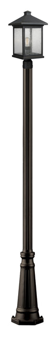Z-Lite 531PHBR-519P-ORB One Light Outdoor Post Mounted Fixture, Oil Rubbed Bronze