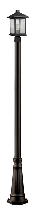Z-Lite 531PHMR-519P-ORB One Light Outdoor Post Mounted Fixture, Oil Rubbed Bronze