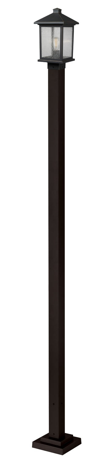 Z-Lite 531PHMS-536P-ORB One Light Outdoor Post Mounted Fixture, Oil Rubbed Bronze