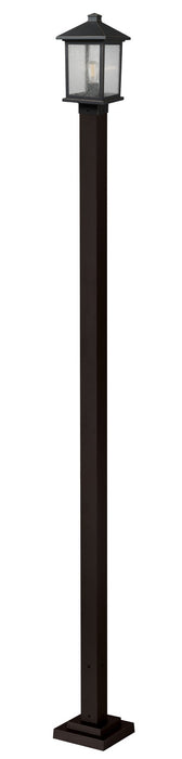 Z-Lite 531PHMS-536P-ORB One Light Outdoor Post Mounted Fixture, Oil Rubbed Bronze