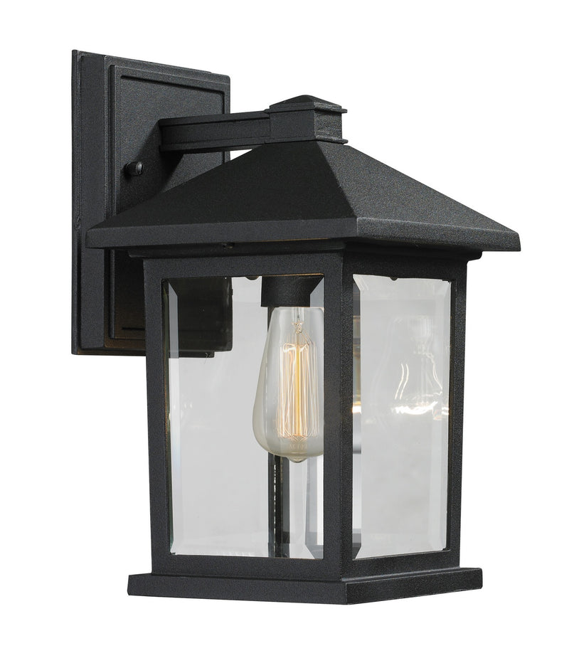 Z-Lite 531S-BK One Light Outdoor Wall Light, Black