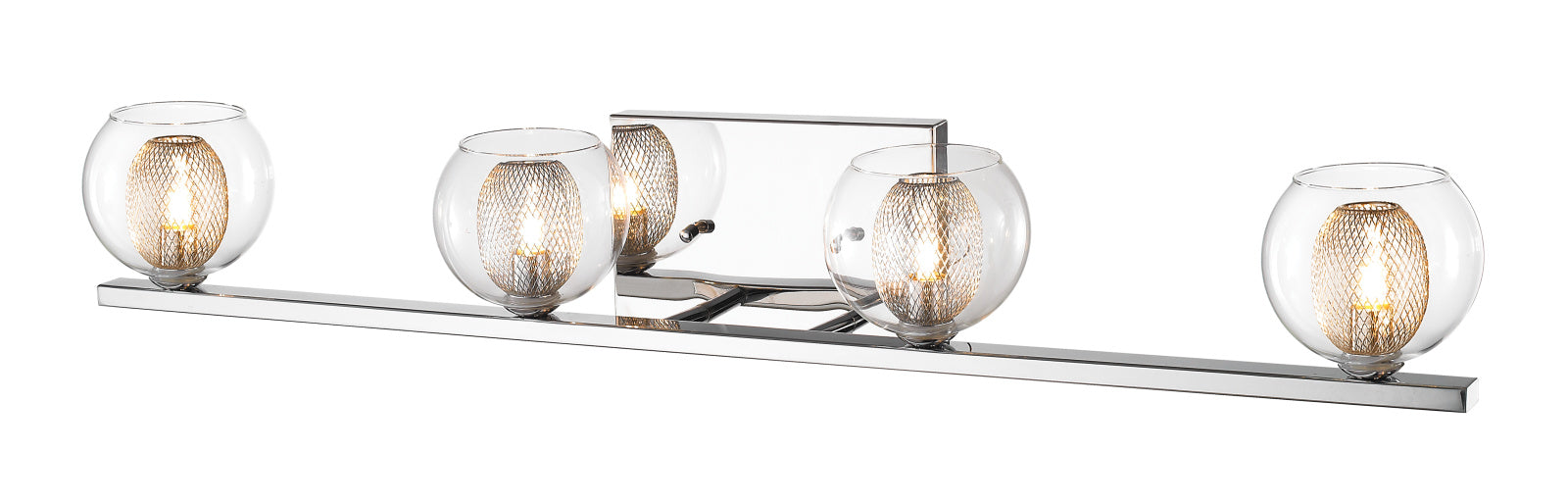 Z-Lite 905-4V Four Light Vanity, Chrome