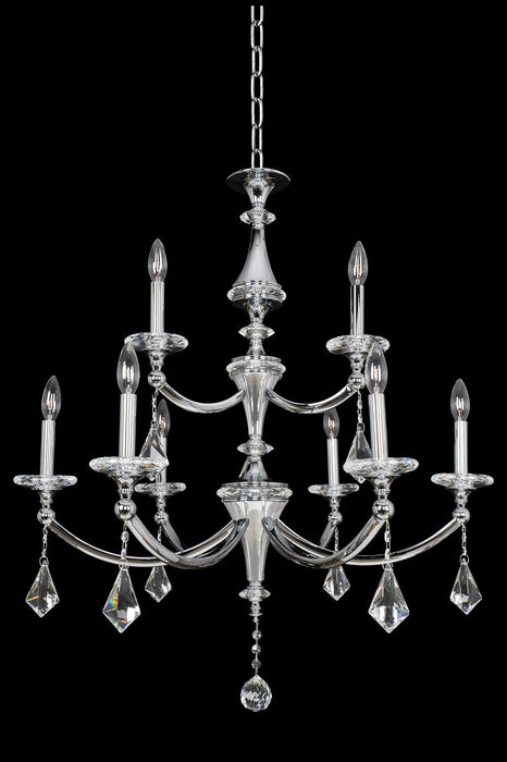Allegri 012172-010-FR001 Nine Light Chandelier, Chrome (Display - Final Sale)