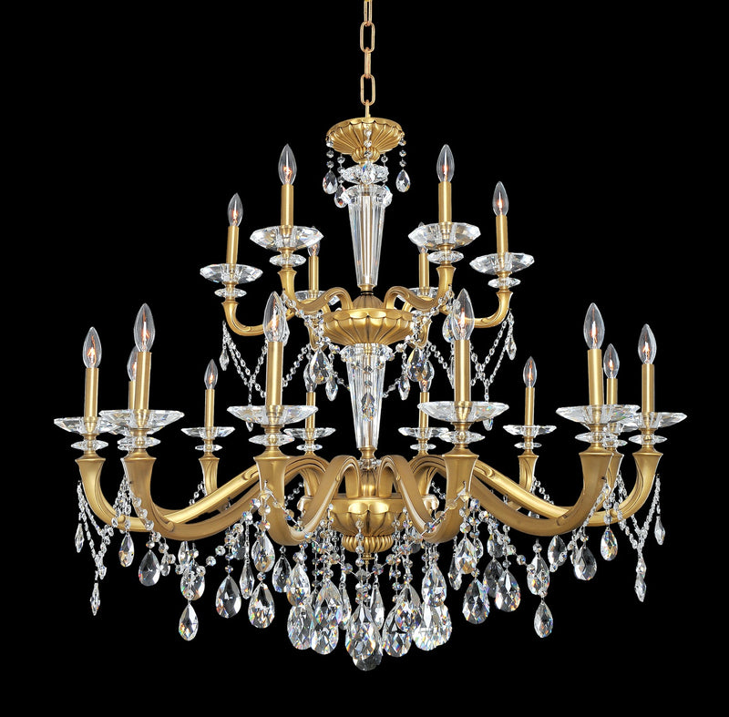 Allegri 021773-032-FR001 18 Light Chandelier, Historic Brass