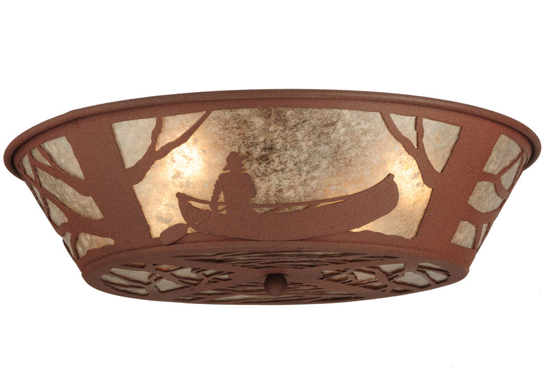 Meyda Tiffany 127250 Four Light Flushmount, Rust