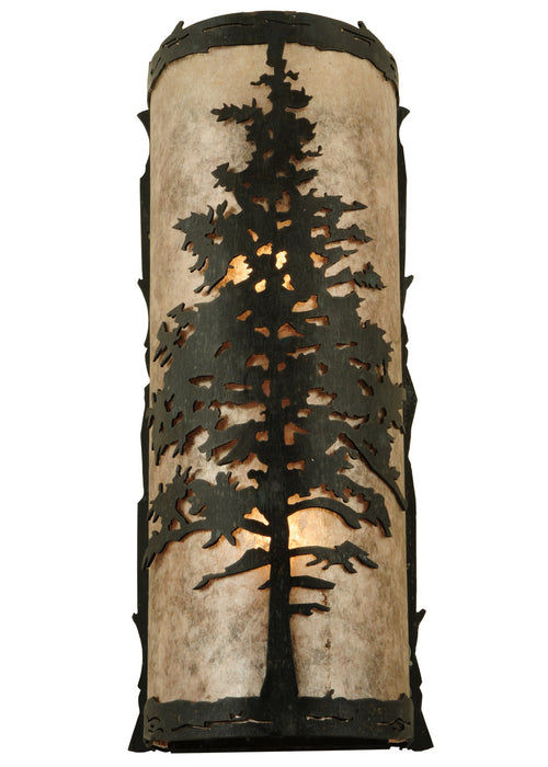 Meyda Tiffany 127326 Two Light Wall Sconce, Wrought Iron