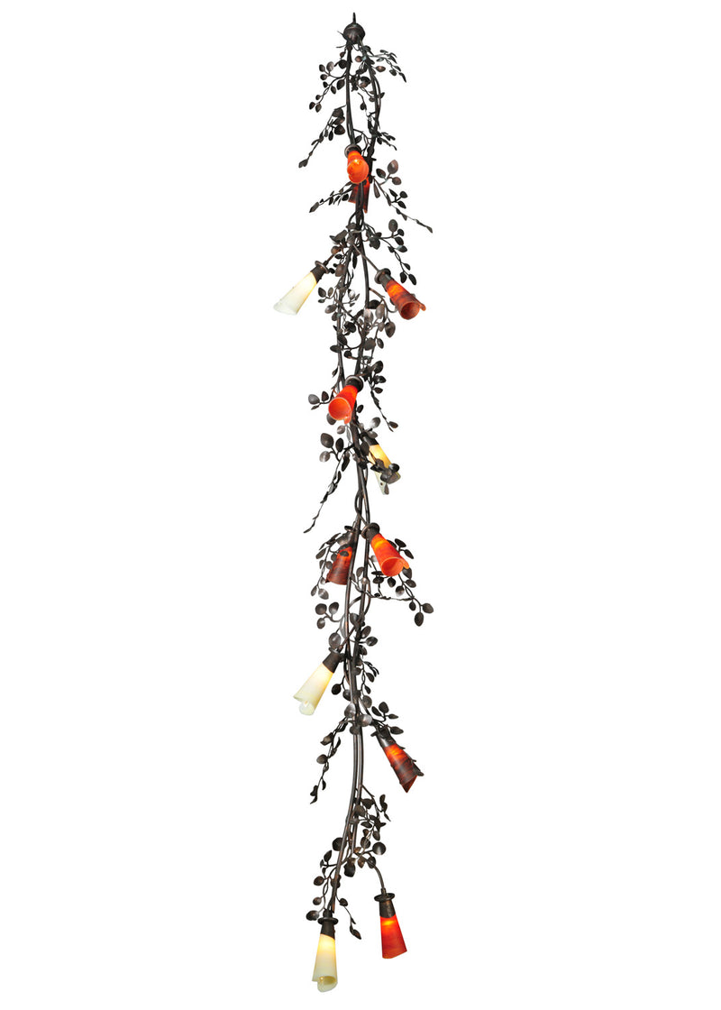 Meyda Tiffany 127343 12 Light Chandelier, Copper Rust