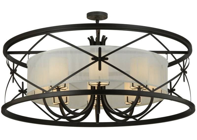 Meyda Tiffany 127395 Eight Light Chandelier, Oil Rubbed Bronze
