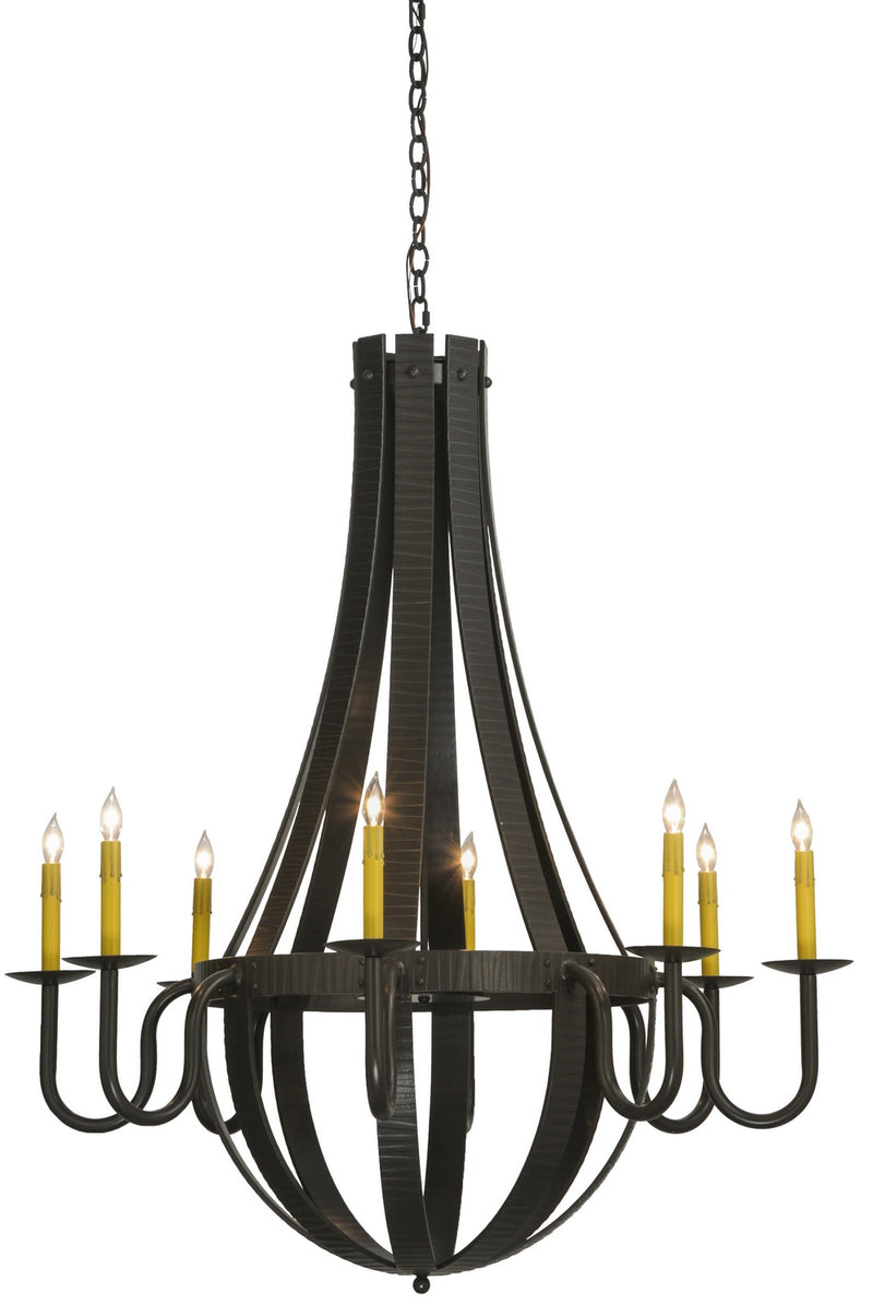 Meyda Tiffany 127509 Eight Light Chandelier, Timeless Bronze