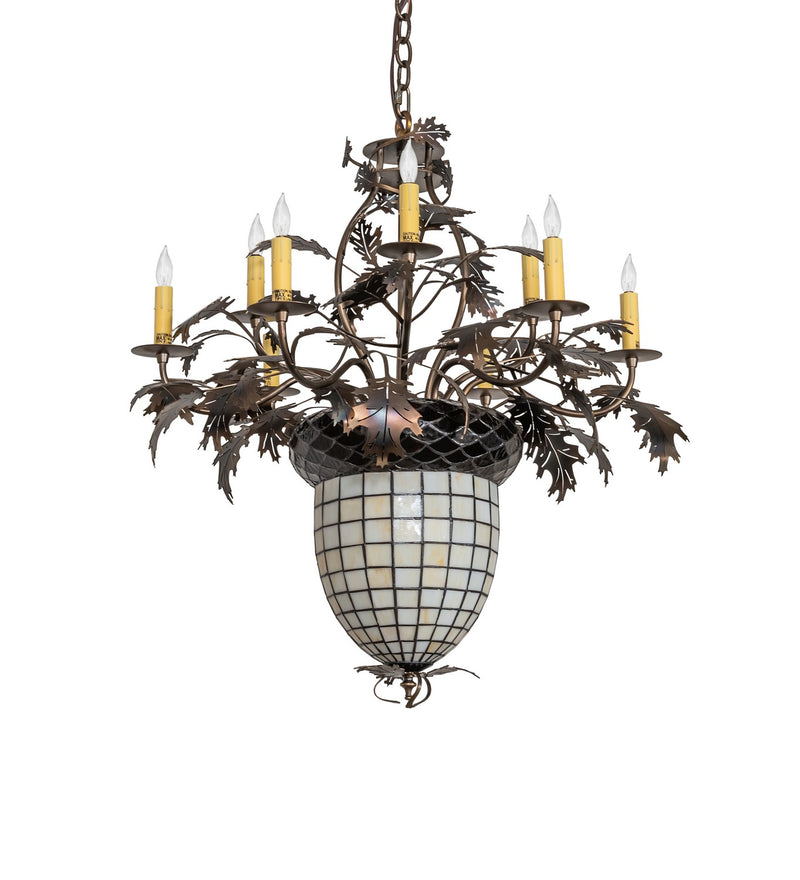 Meyda Tiffany 12753 11 Light Chandelier, Antique Copper
