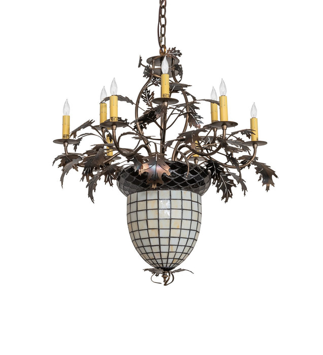 Meyda Tiffany 12753 11 Light Chandelier, Antique Copper