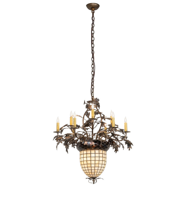 Meyda Tiffany 12753 11 Light Chandelier, Antique Copper