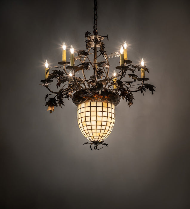 Meyda Tiffany 12753 11 Light Chandelier, Antique Copper