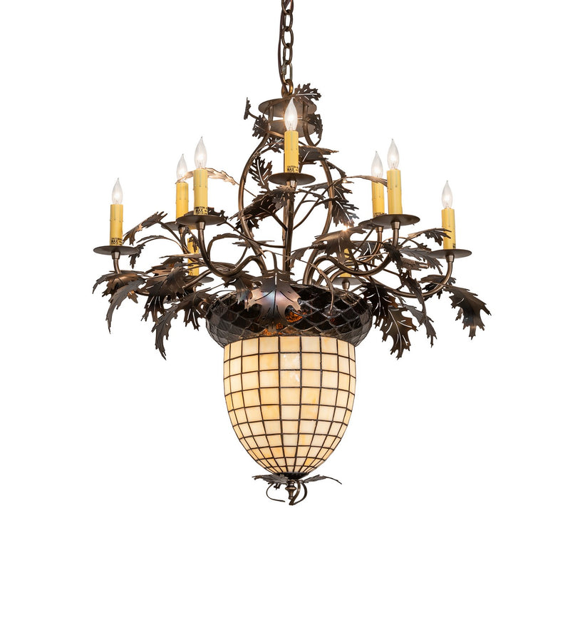 Meyda Tiffany 12753 11 Light Chandelier, Antique Copper