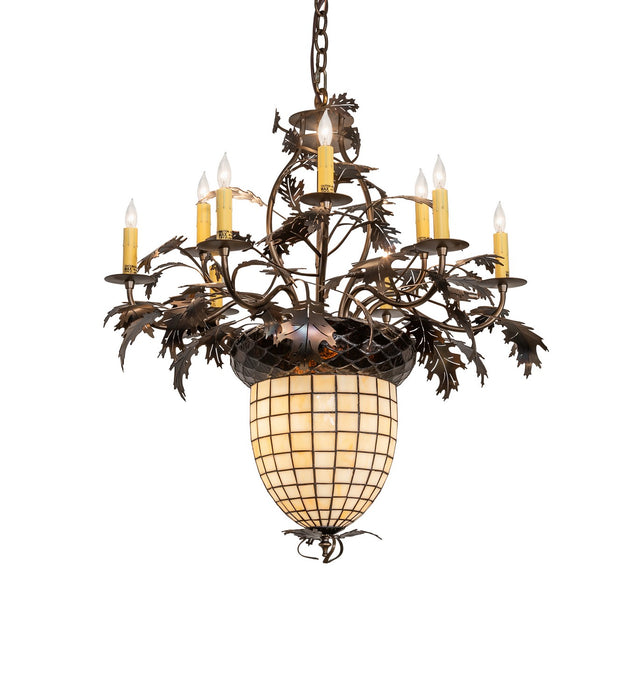 Meyda Tiffany 12753 11 Light Chandelier, Antique Copper