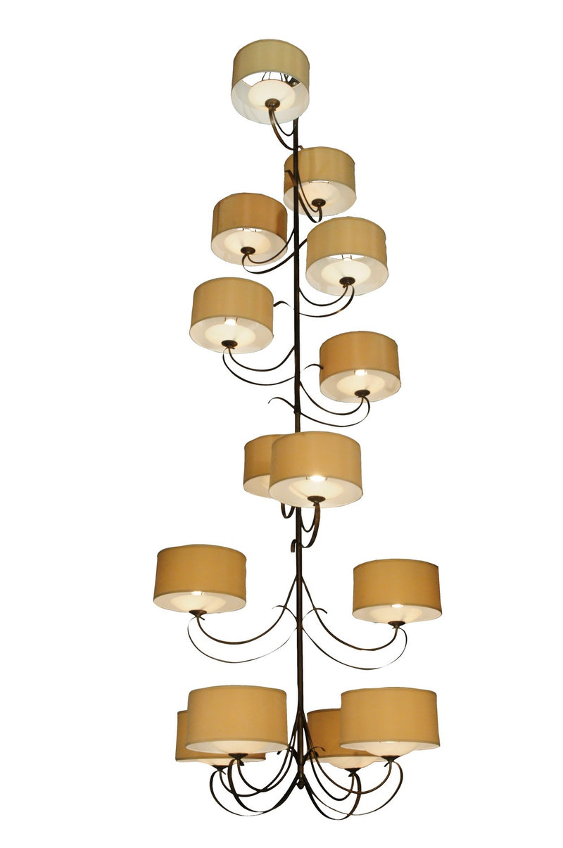 Meyda Tiffany 127593 14 Light Chandelier, Antique Copper