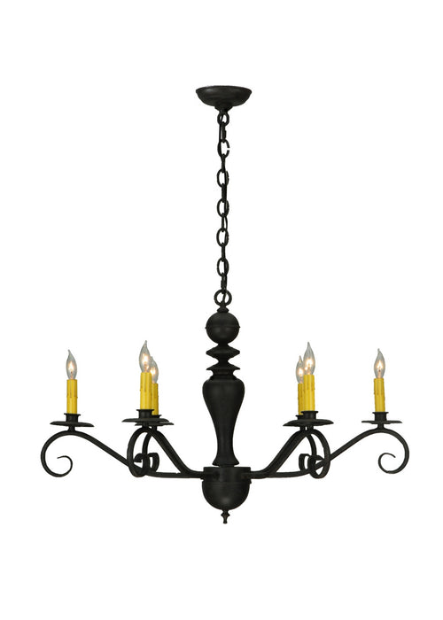 Meyda Tiffany 127878 Six Light Chandelier, Coffee Bean
