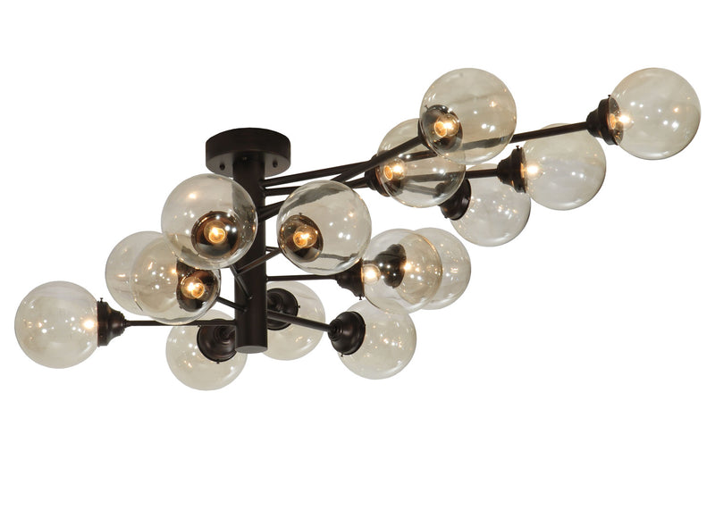 Meyda Tiffany 127937 15 Light Chandelier, Mahogany Bronze